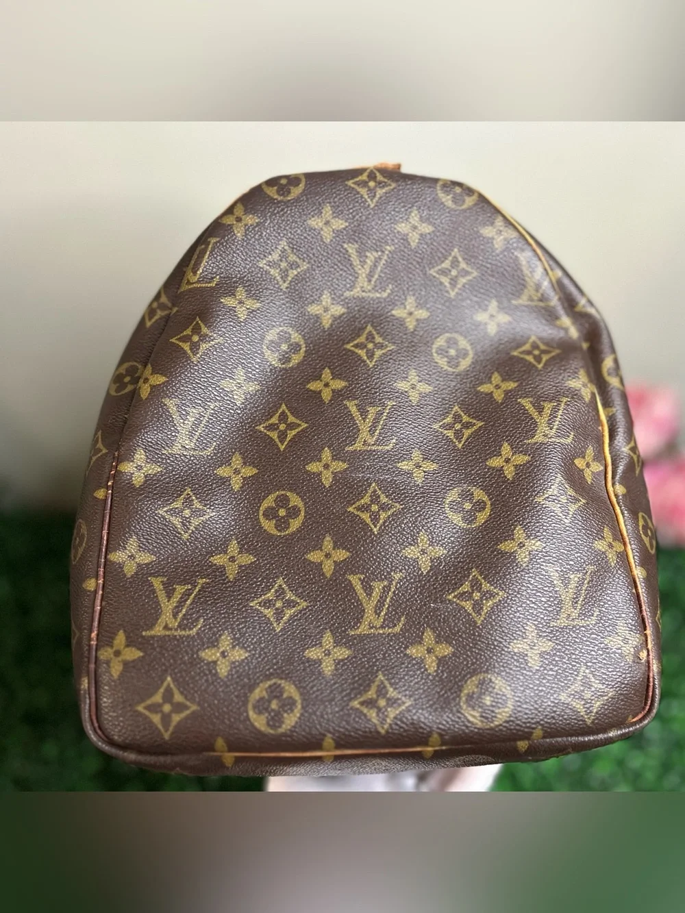 Louis Vuitton Keepall 50 Monogram Travel Bag w/ Luggage Tag, Handle Band & Strap